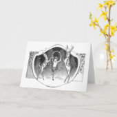 ディアとファウヌスのサトゥルナリア カード (黄色い花)