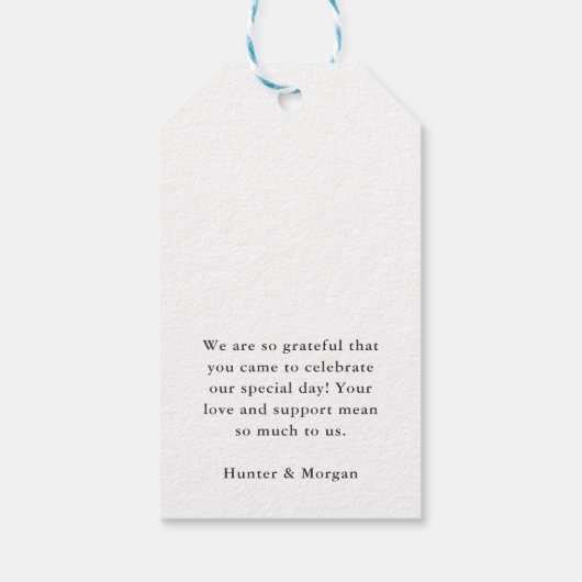 ディアアイルウェルカムトゥーメイン結婚式の引き出物 ギフトタグ (裏面)