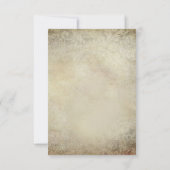 ディアアントラースカル素朴カントリーウェディングRSVP 出欠カード (裏面)