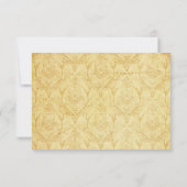 ディアアントラーダマスクヴィンテージクリームウェディングRSVP 出欠カード (裏面)