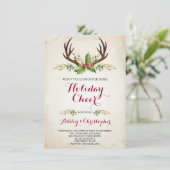 ディアアントラーパーティー招待状 – クリスマス 招待状 (スタンド正面)