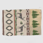 ディアアントラーフォレストウッ素朴ドンウエスタンマウンテン ゴルフタオル (横)