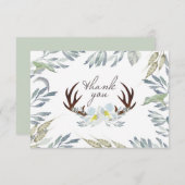 ディアアントラーブルーシャワーサンキューカード サンキューカード (正面/裏面)