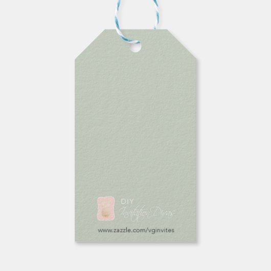 ディアアントラーメッセージカード ギフトタグ (裏面)