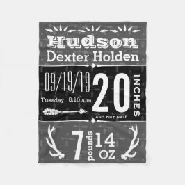 ディアアントラー矢印任意のカラーベビー誕生状態 フリースブランケット