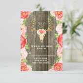 ディアアントラー素朴ウッドサウス結婚ウス 出欠カード (スタンド正面)