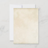 ディアアントラー素朴カントリーウェディングRSVP 出欠カード (裏面)