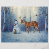 ディアアンドハッピーホテル雪だるまウィンターホリデーシーン (裏面)