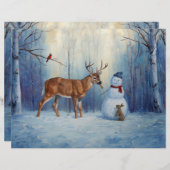 ディアアンドハッピーホテル雪だるまウィンターホリデーシーン (正面/裏面)