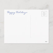 ディアアンドハッピーホテル雪だるまウィンターホリデーシーン シーズンポストカード (裏面)