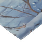 ディアアンドハッピーホテル雪だるまウィンターホリデーシーン テーブルクロス (アングル)