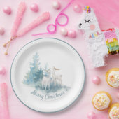 ディアアンドパインツリーズホリデー紙プレート ペーパープレート (パーティー)