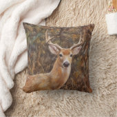 ディアアート自然野生生物装飾用クッション クッション (ブランケット)