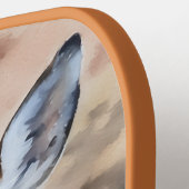 ディアアート顔ショット&パドルパーソナライズされた ピックルボールラケット (左詳細)