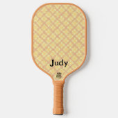 ディアアート顔ショット&パドルパーソナライズされた ピックルボールラケット (裏面)