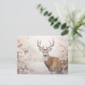 ディアインザウィンターヴィンテージスタイルホリデーハガキ シーズンポストカード (スタンド正面)