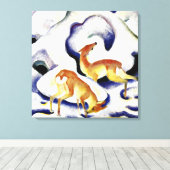 ディアインザスノー キャンバスプリント (インサイチュ (ウッドフロア))