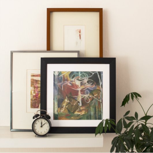 ディアインザフォレストバイフランツ・マークヴィンテージファインアート ポスター