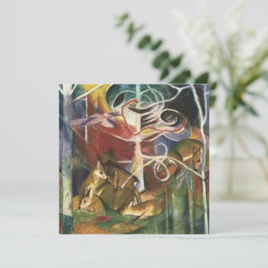 ディアインザフォレストバイフランツ・マークヴィンテージファインアート 招待状 (スタンド正面)