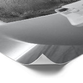 ディアインバスタブ白黒バスルーム ポスター (角)