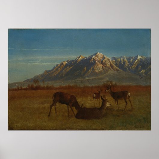 ディアインマウンテンホームバイアルバートビエルシュタット ポスター (正面)