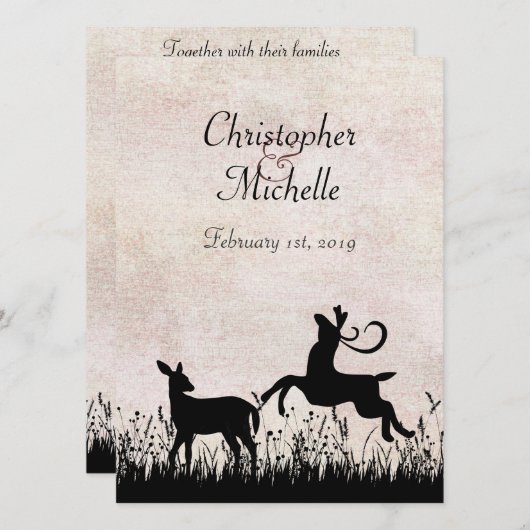 ディアインメドー結婚式招待状 招待状 (正面/裏面)