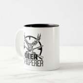 ディアウィスパーおもしろいラーバックハンターホワイトテール狩り ツートーンマグカップ (正面左)