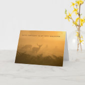 ディアウィスペラーバックドウハンター誕生日カード カード (黄色い花)