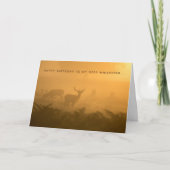 ディアウィスペラーバックドウハンター誕生日カード カード (正面)