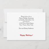 ディアウィンターシーンホリデーパーティー招待状 招待状 (裏面)