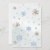 ディアウィンタースノーフレークスオーネダーランド誕生日 サンキューカード (裏面)