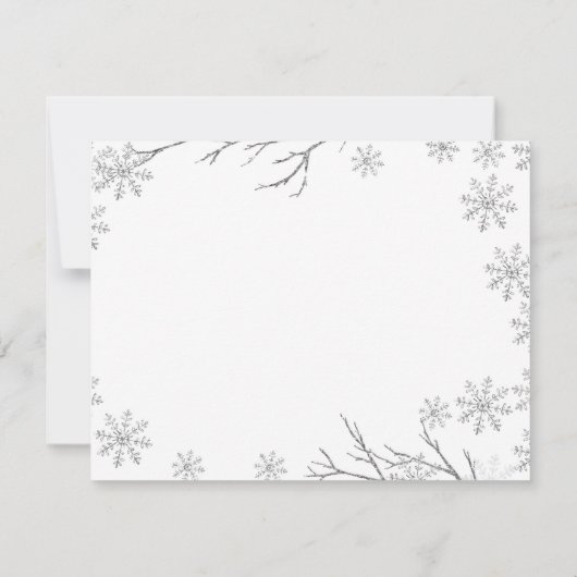 ディアウィンタースノーフレークONEderland誕生日 サンキューカード (裏面)