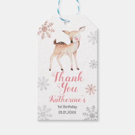 ディアウィンターワンダーランド1st誕生日バラ金ゴールド ギフトタグ