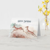 ディアウォーターのカラー誕生日 カード (黄色い花)