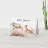 ディアウォーターのカラー誕生日 カード (正面)