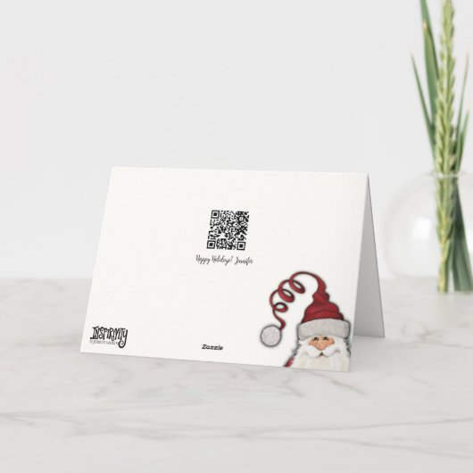 ディアウッドクリスマスディアインスピリシ素朴ョン カード (裏面)