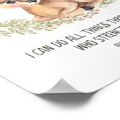 ディアウッドランドアニマルウォールアート聖なる書物、 経典子供部屋P ポスター (角)