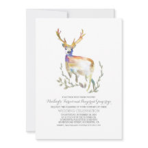 ディアウッドラ素朴ンド結婚式招待状