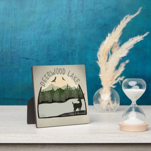 ディアウッドレイクディアインスピレーションプラーク フォトプラーク (インサイチュ)