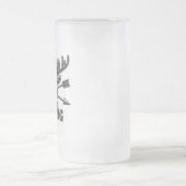 ディアエルクハンターアドネームボウ狩りロッジキャビン フロストグラスビールジョッキ (中央)