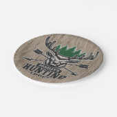 ディアエルクハンターアドネームボウ狩りロッジキャビン ペーパープレート (アングル)