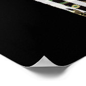 ディアエルクバック狩り迷彩柄USAフラッグカモフラージュ ポスター (角)