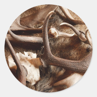 ディアエルクムース〔雄ジカの〕枝角狩りギフトアイディアハンターズ ラウンドシール