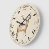 ディアオンヴィンテージクリームウォールクロック ラージ壁時計 (傾斜)