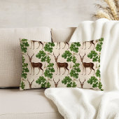 ディアオーク離れヴィンテージウッドランドベージュ アクセントクッション