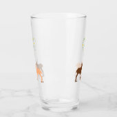 ディアカップルとデイジーハートカスタム タンブラーグラス (左)