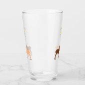 ディアカップルとデイジーハートカスタム タンブラーグラス (右)