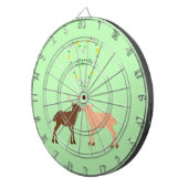 ディアカップルとデイジーハートカスタム ダーツボード (正面右)