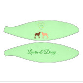 ディアカップルとデイジーハートカスタム ミニバスケットボール (パネル)