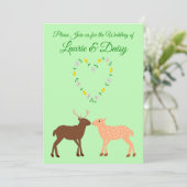 ディアカップルとデイジーハートカスタム 招待状 (スタンド正面)